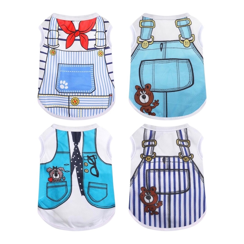 4 Pack Mesh Dog Shirts for Small Dogs